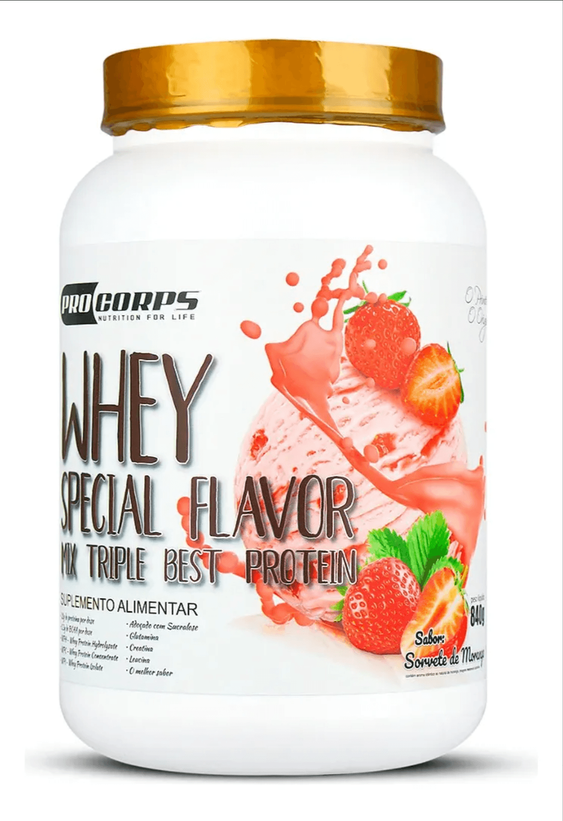 Sorvete De Morango Special Flavor 500g